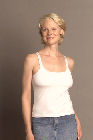 White tank top bra